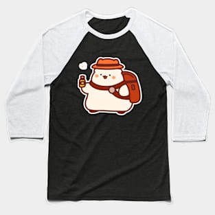 Backpacka-Sipster Bear Baseball T-Shirt